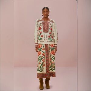 Farm Rio Off-White Ainika Delicate Blouse